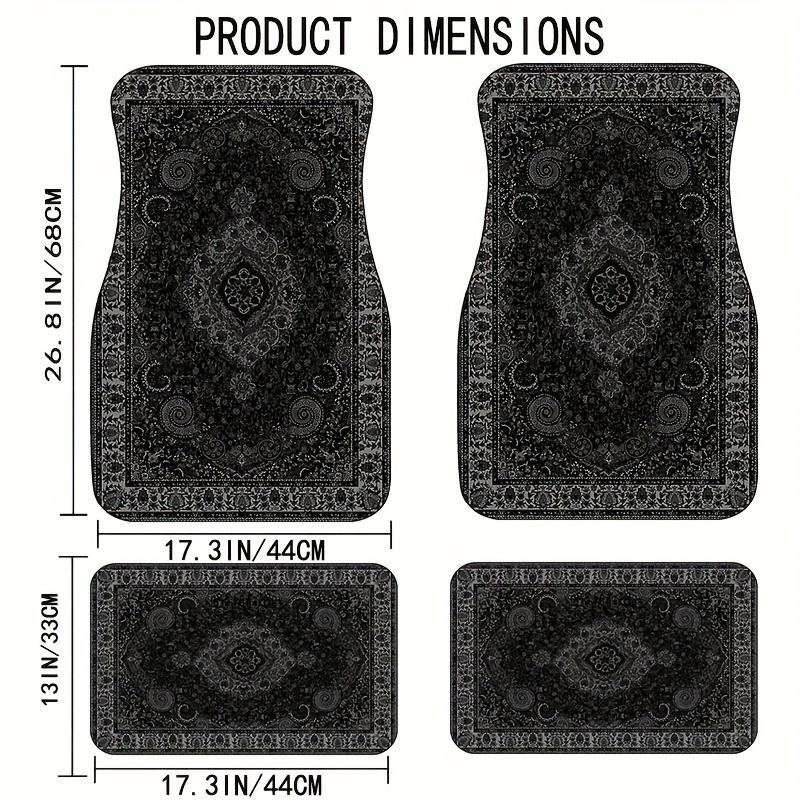 Interior Design Co - Auto Vloermatten Rechthoekige Bandana Print Ontwerp