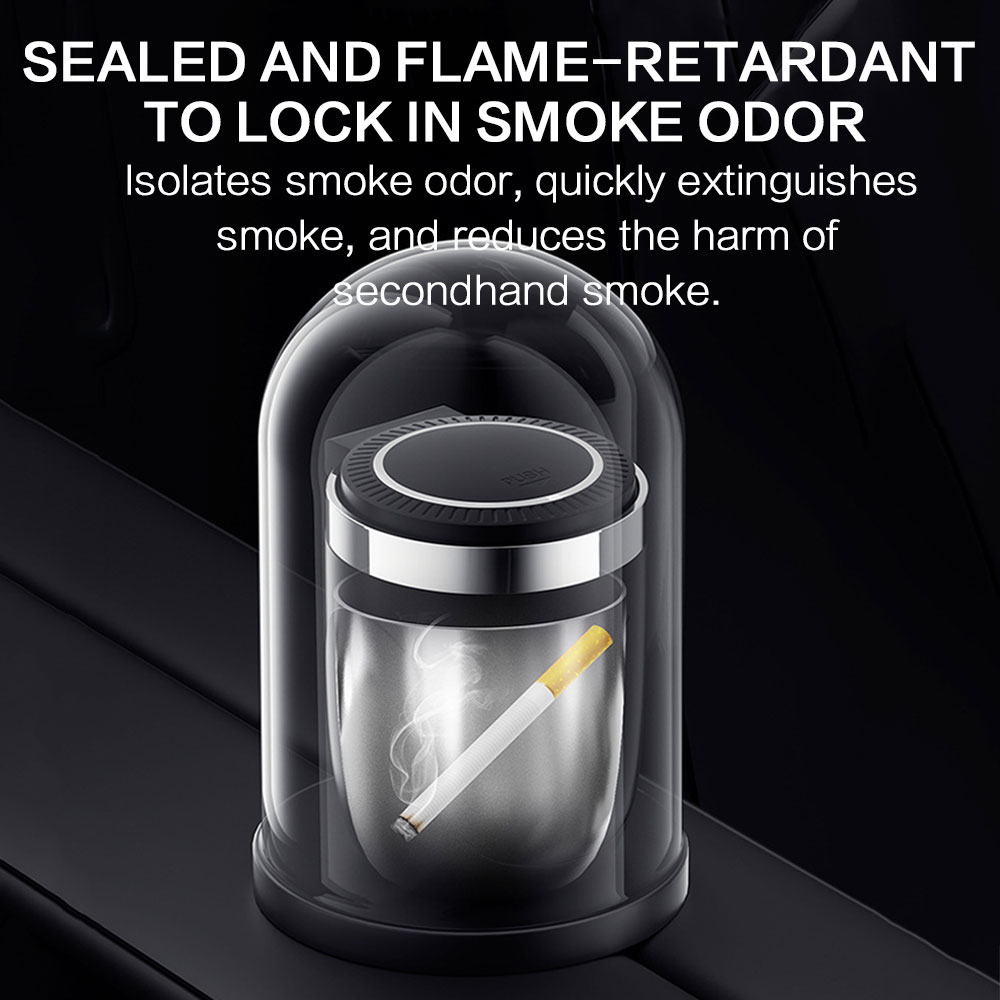 Auto-asbak met led-verlichting - Interior Design Co recensie en prijs