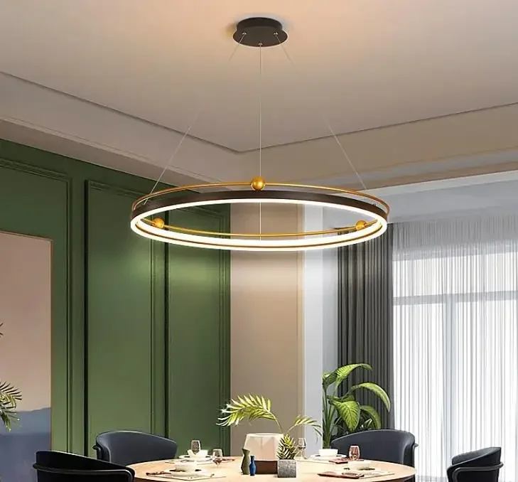 Moderne led-kroonluchter cirke - Interior Design Online Free recensie en prijs