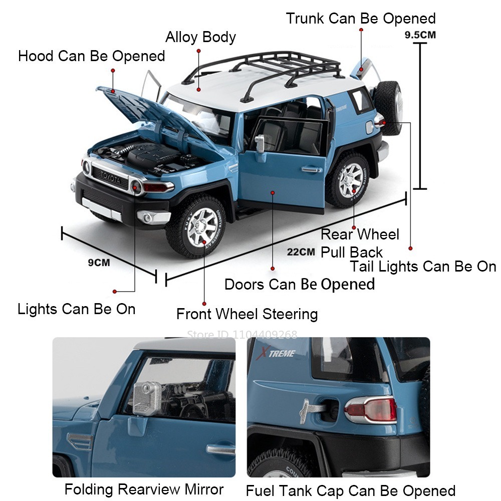 1:24 Schaal LC79 FJ Cruiser Mo - Interior Design Examples recensie en prijs